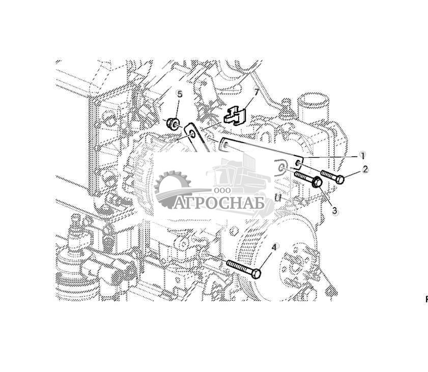КРЕПЕЖНЫЕ ДЕТАЛИ ГЕНЕРАТОРА ПЕРЕМЕННОГО ТОКА (БЕЗ КОНДИЦИОНЕРА ВОЗДУХА ИЛИ ВОЗДУШНОГО КОМПРЕССОРА) 